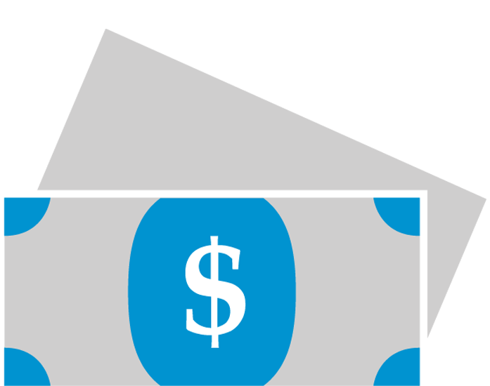 Icon showing potential money saved